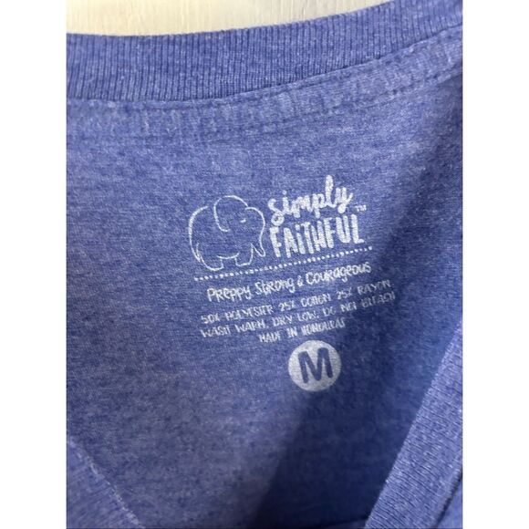 Simply Southern Faithful Sweet tea and Jesus t-shirt Medium Blue - Picture 5 of 6